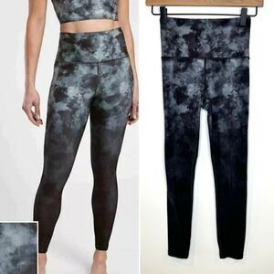 ATHLETA Elation Printed 7/8 Tight | Dance All Night Black XXS #661535